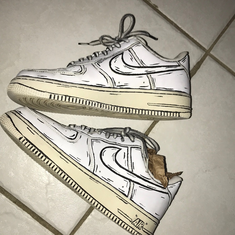 Nike Air Force 1 cartoon custom
